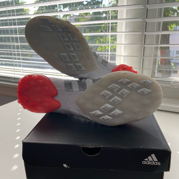Adidas Predator Freak + Turf Shoes - White/MetallicIron/SolarRed - 10.5 - Picture 2 of 6